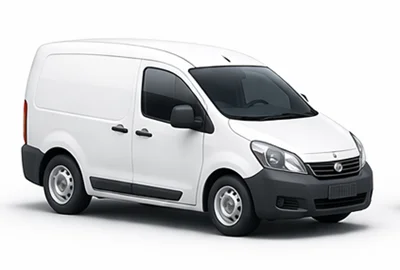 Kuljetusyritys Pieni pakettiauto Renault kangoo sisään Wondelgem Belgia